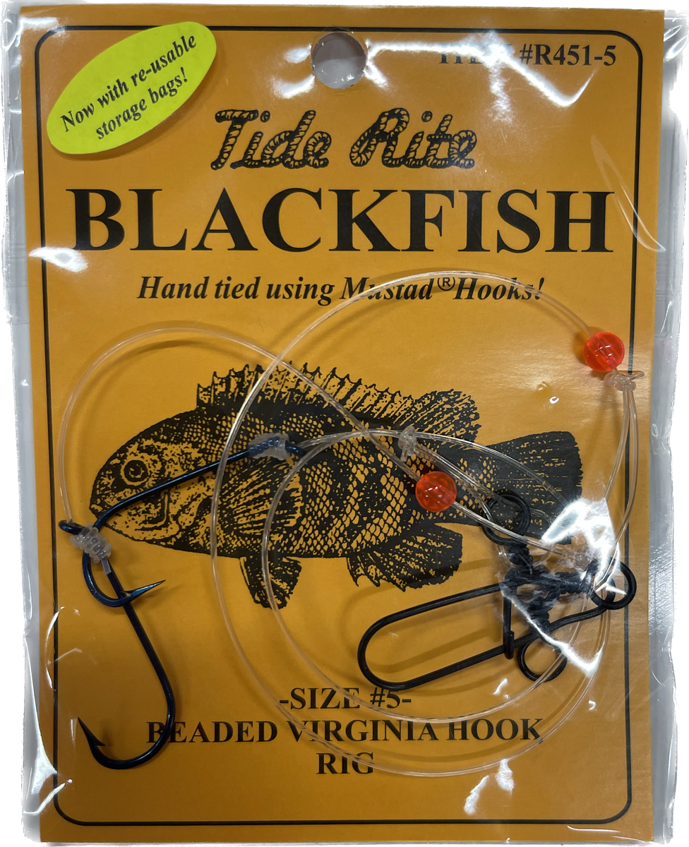 Tide Rite Blackfish Size #5 Beaded Virginia Hook Rig