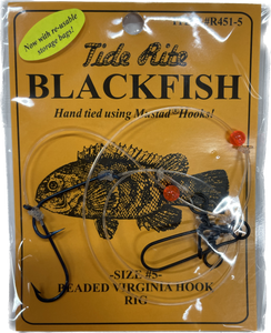blackfish fishing hooks Tide Rite Size #5 Beaded Virginia Hook Rig – Charter Tackle Corp tied using SAMSU size Aggressive bass attacks frog reel seat Buckle Clasp Type:Non-Breakaway