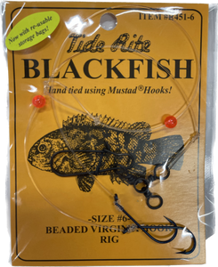 Tide Rite Blackfish #6 Beaded Virginia Hook Rigs