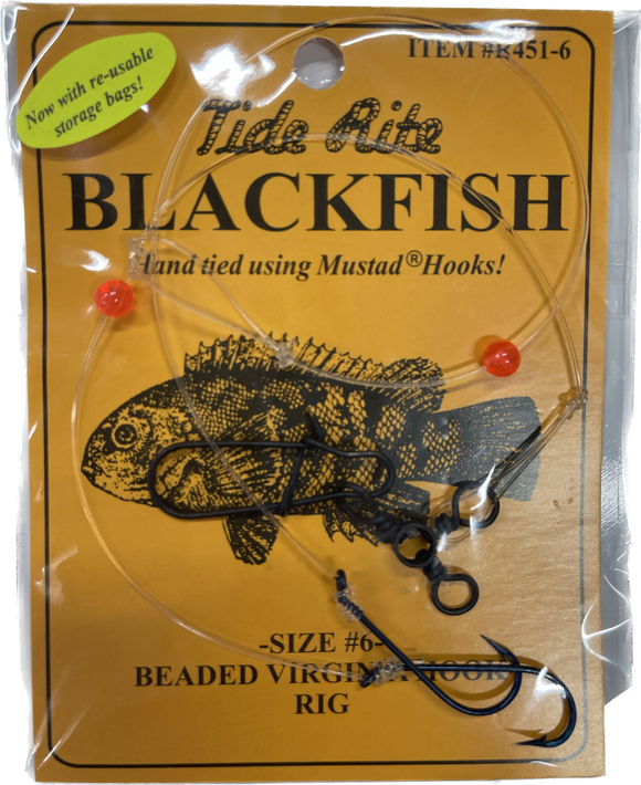 Tide Rite R451 Beaded Virginia Hook Blackfish Rig #6
