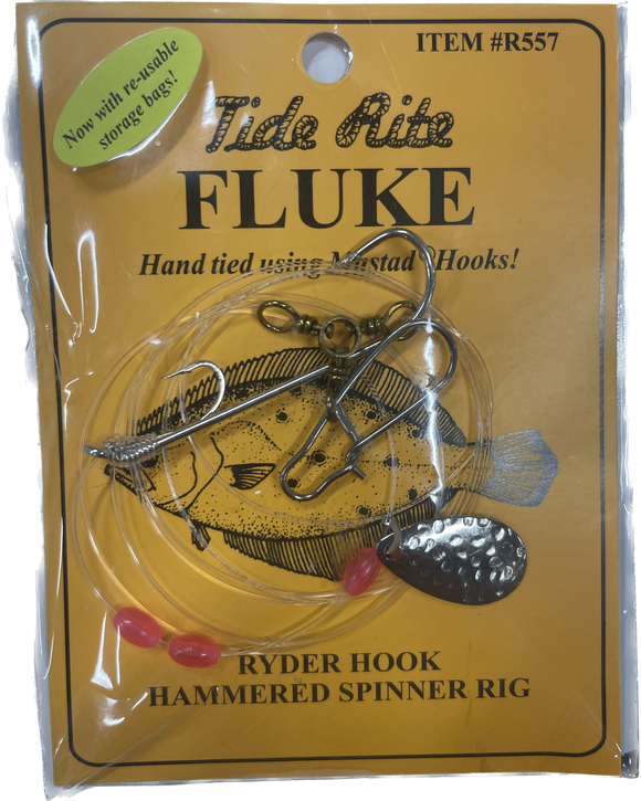 Tide Rite 749 Tide Rite Fluke Ryder Hook Hammered Spinner Rig – Charter Tackle Corp