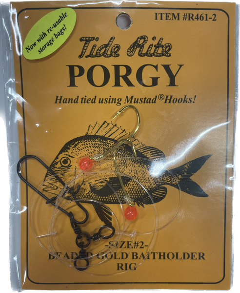 best hooks for scup fishing Mustad In-Line Triple Grip Hook, 2 Perfect for anglers who want total control over their setup Porgy/Scup Rig | Monomoy Tackle