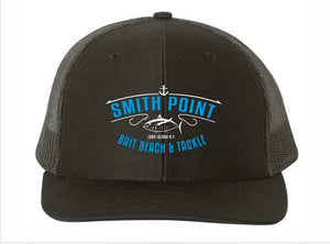 Smith Point Bait Beach and Tackle Snap Back Cap with Embroidered Logo
