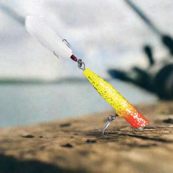 atom popper fishing lure Malosi 75p 12.5g Fisho's Tackle World BKK hooks Vintage Atom striper swiper popper