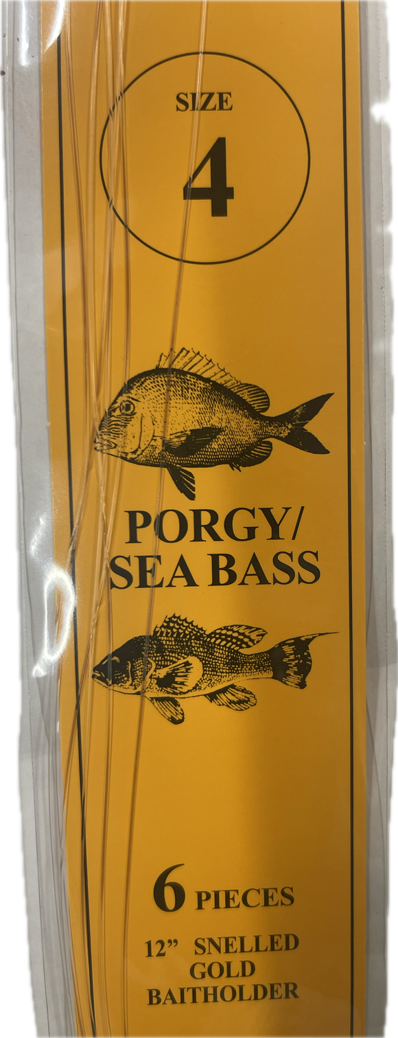 Tide Rite Porgy / SeaBass Size 4 Rigs