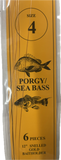 Tide Rite Porgy / SeaBass Size 4 Rigs