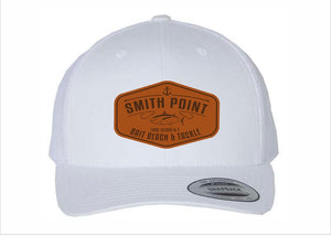 Smith Point Bait Beach and Tackle Snap Back Cap with Patched Logo
