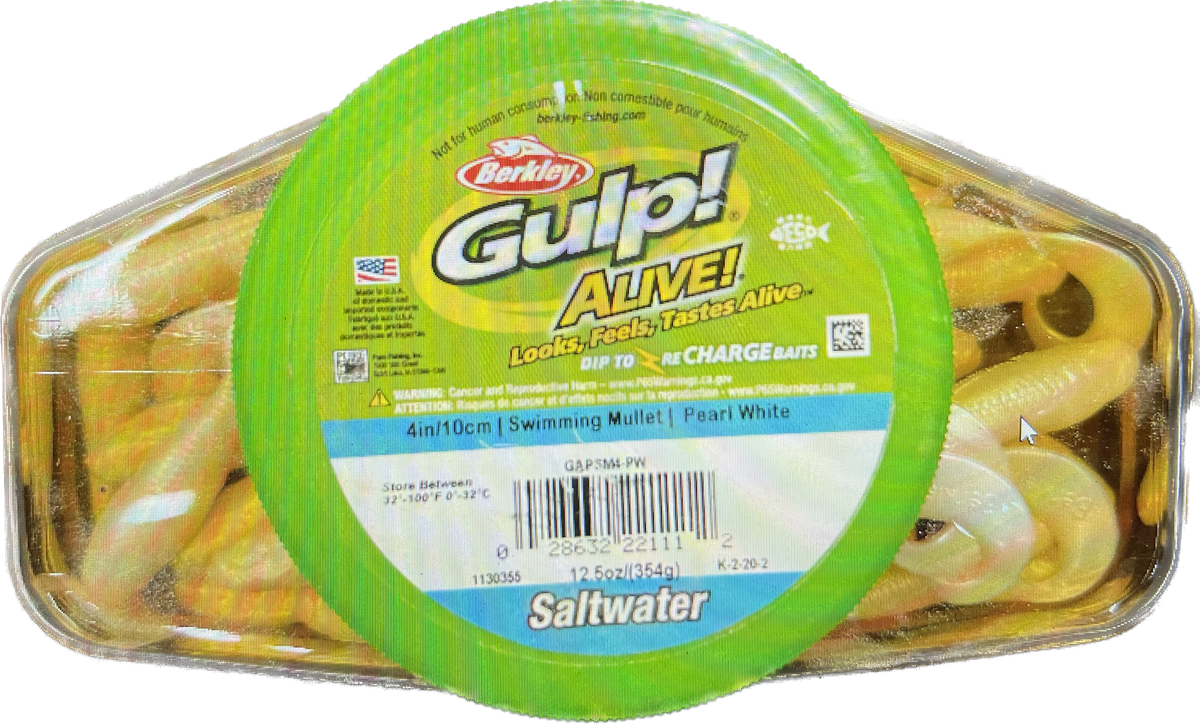 Berkley Gulp Alive! 4 inch Swimming Mullet – Charter Tackle Corp